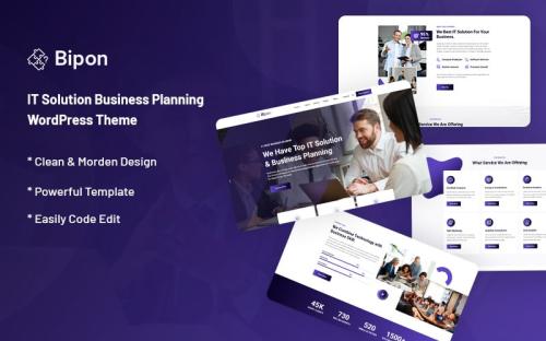 Bipon - IT Solution & Business Planning WordPress Theme theme free